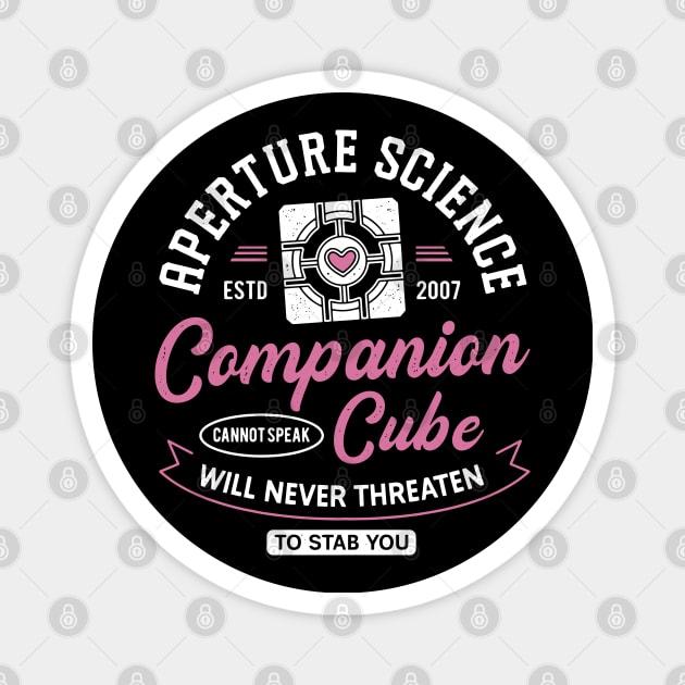 Companion Cube Crest Magnet by Lagelantee